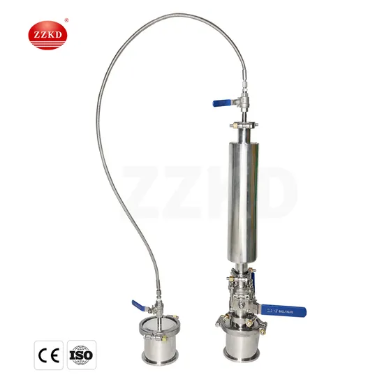 Extractor de circuito cerrado de acero inoxidable pequeño de 45 g, precio para aceite de cáñamo Bho Bho