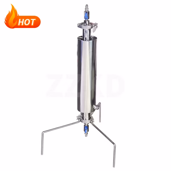 Mini extractor de circuito cerrado de acero inoxidable para extracción de aceite de cáñamo Bho