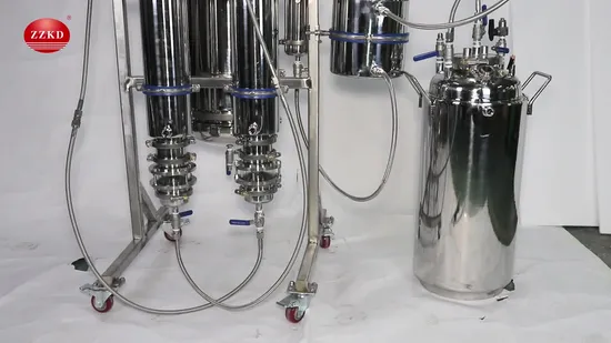 Extractor multifuncional de circuito cerrado Bho con base de plato de salpicaduras con camisa de 5 libras
