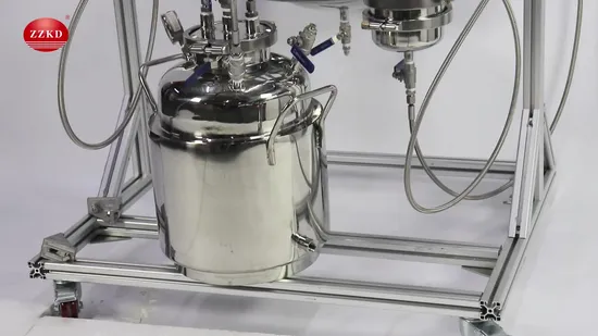 Máquina botánica de extracción con solvente de hexano y butano, extractor de circuito cerrado Bho de aceite de cáñamo de etanol de 5 libras