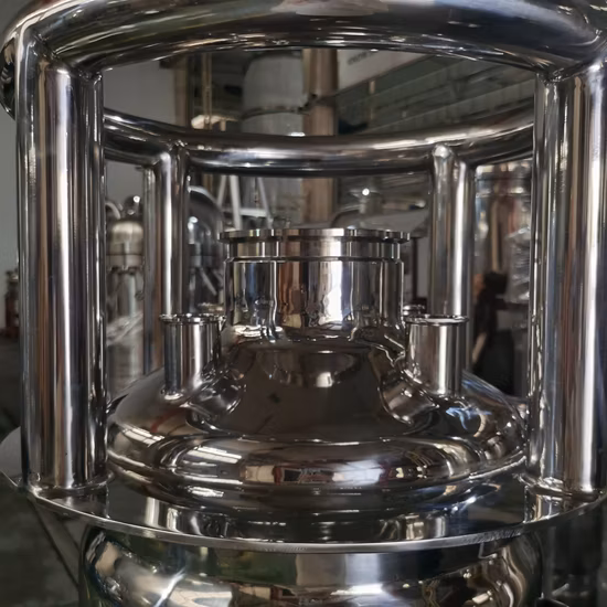Accesorios de tubería de acero inoxidable Tanque de solvente de agua con tubo DIP para extractor de circuito cerrado
